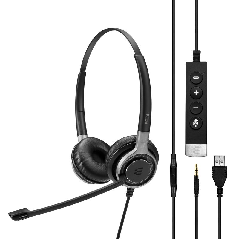 EPOS Sennheiser Century SC 660 Premium Dual-Sided Wired Headset (504557) - Image 1